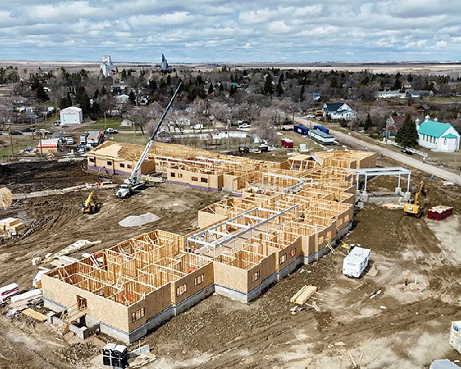 The long-term care home under construction in Grenfell.